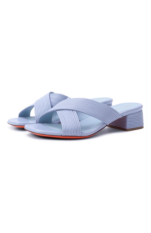 фото Кожаные мюли santoni