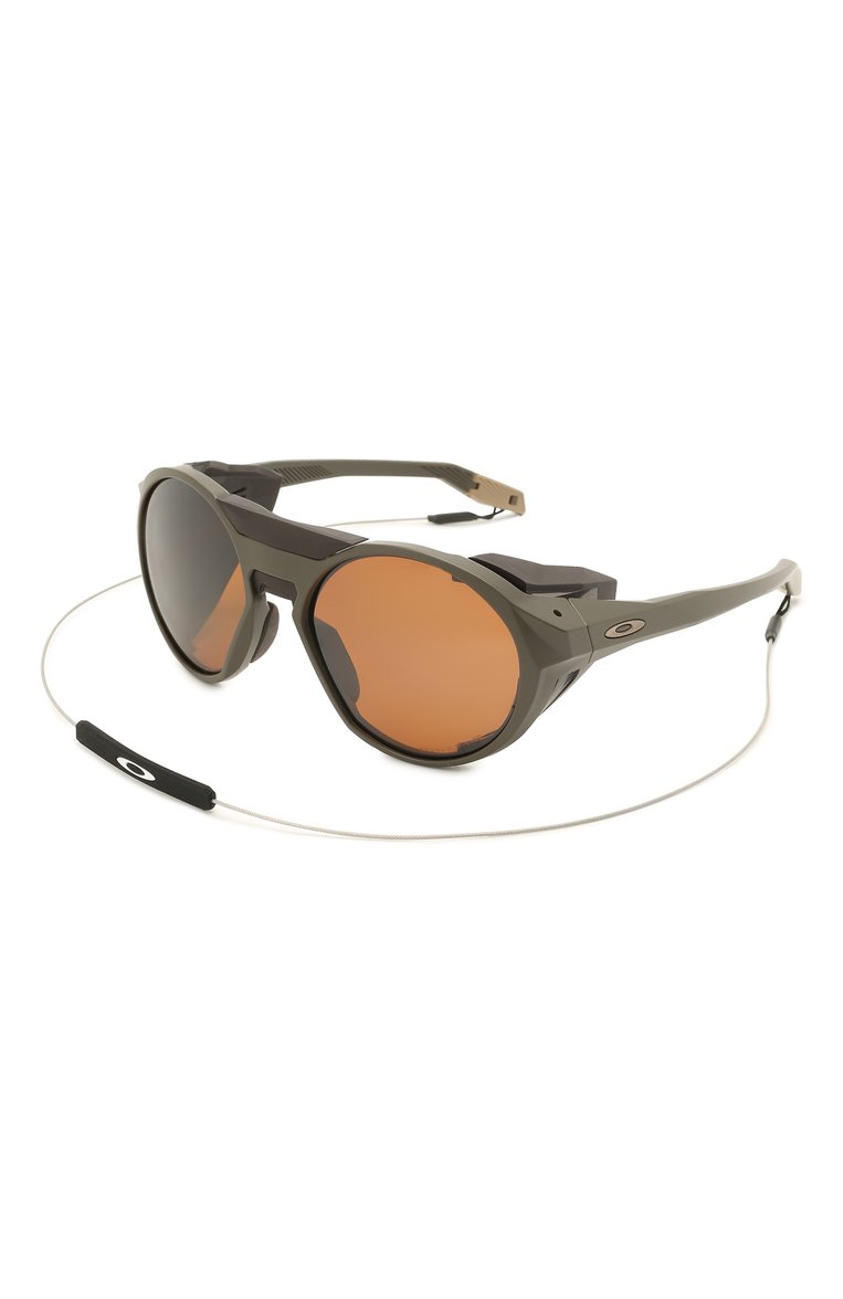 Женские солнцезащитные очки OAKLEY хаки цвета, арт. 9440-944004 | Фото 6 (Кросс-КТ: С/з-унисекс; Региональные ограничения белый список (Axapta Mercury): Не проставлено, RU; Нос: Не проставлено; Материал: Пластик; Тип очков: С/з; Очки форма: Маска, Круглые; Оптика Гендер: оптика-унисекс)