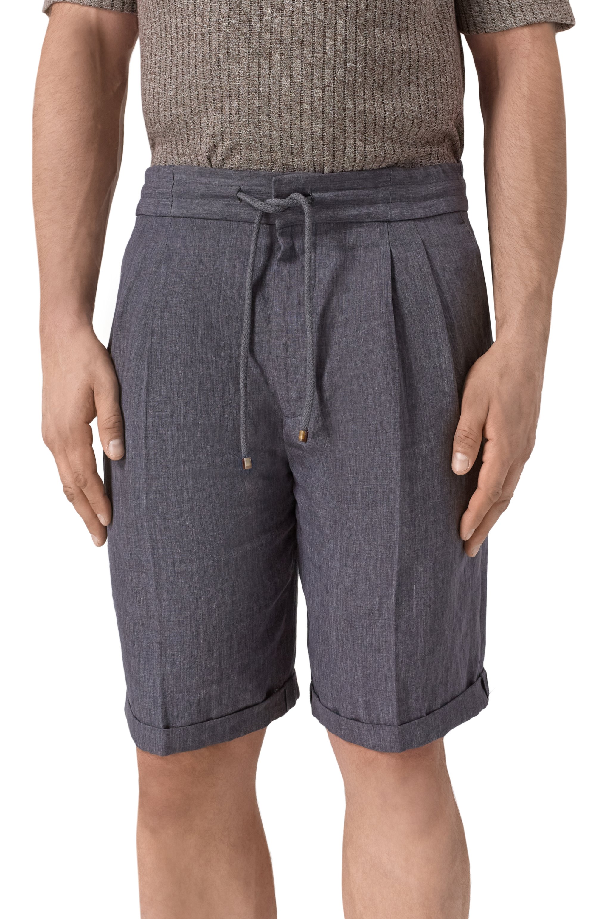 Льняные шорты BRUNELLO CUCINELLI, арт. MH248U0020, фото 3