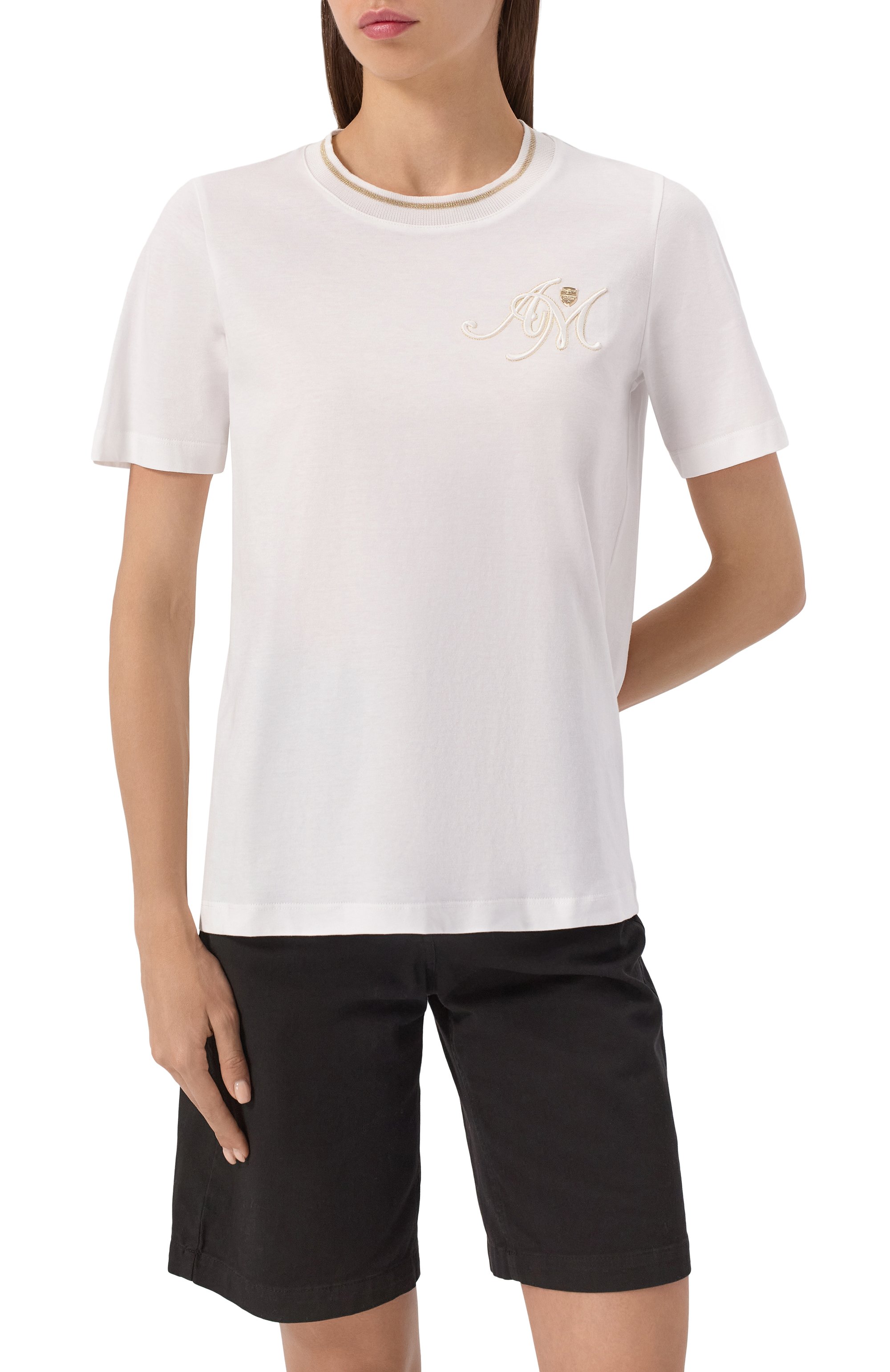 Хлопковая футболка AERONAUTICA MILITARE, арт. 251TS2409DJ638, фото 3