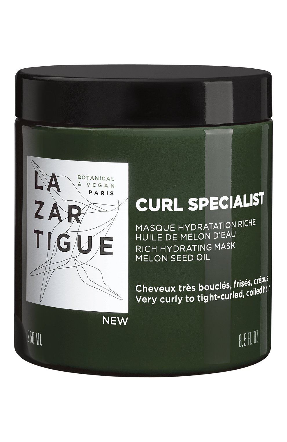 Увлажняющая маска для кудрявых волос curl specialist (250ml) LAZARTIGUE бесцветного цвета по цене 5040 руб., арт. 10L01190C, фото 1 Увлажняющая маска для кудрявых волос curl specialist (250ml) LAZARTIGUE, арт. 10L01190C, фото 1