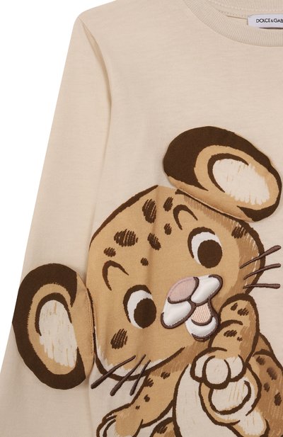 Хлопковый лонгслив DOLCE & GABBANA, арт. L1JT7M/II7IQ, фото 3