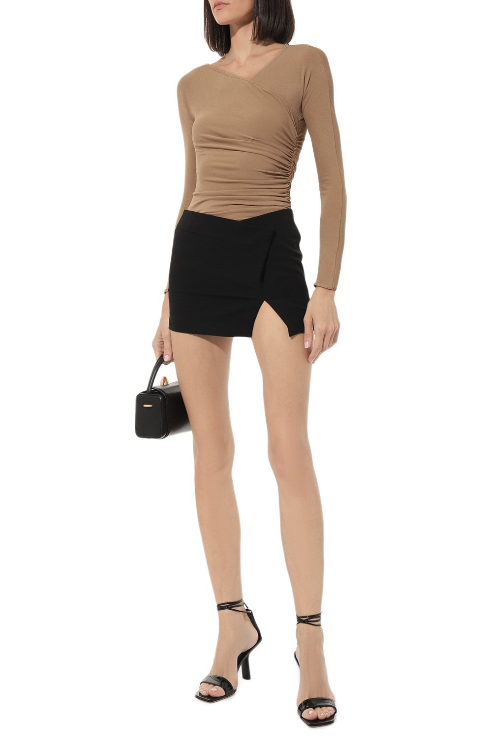 Боди из вискозы WOLFORD бежевого цвета по цене 59900 руб., арт. 79230, фото 2 Боди из вискозы WOLFORD, арт. 79230, фото 2