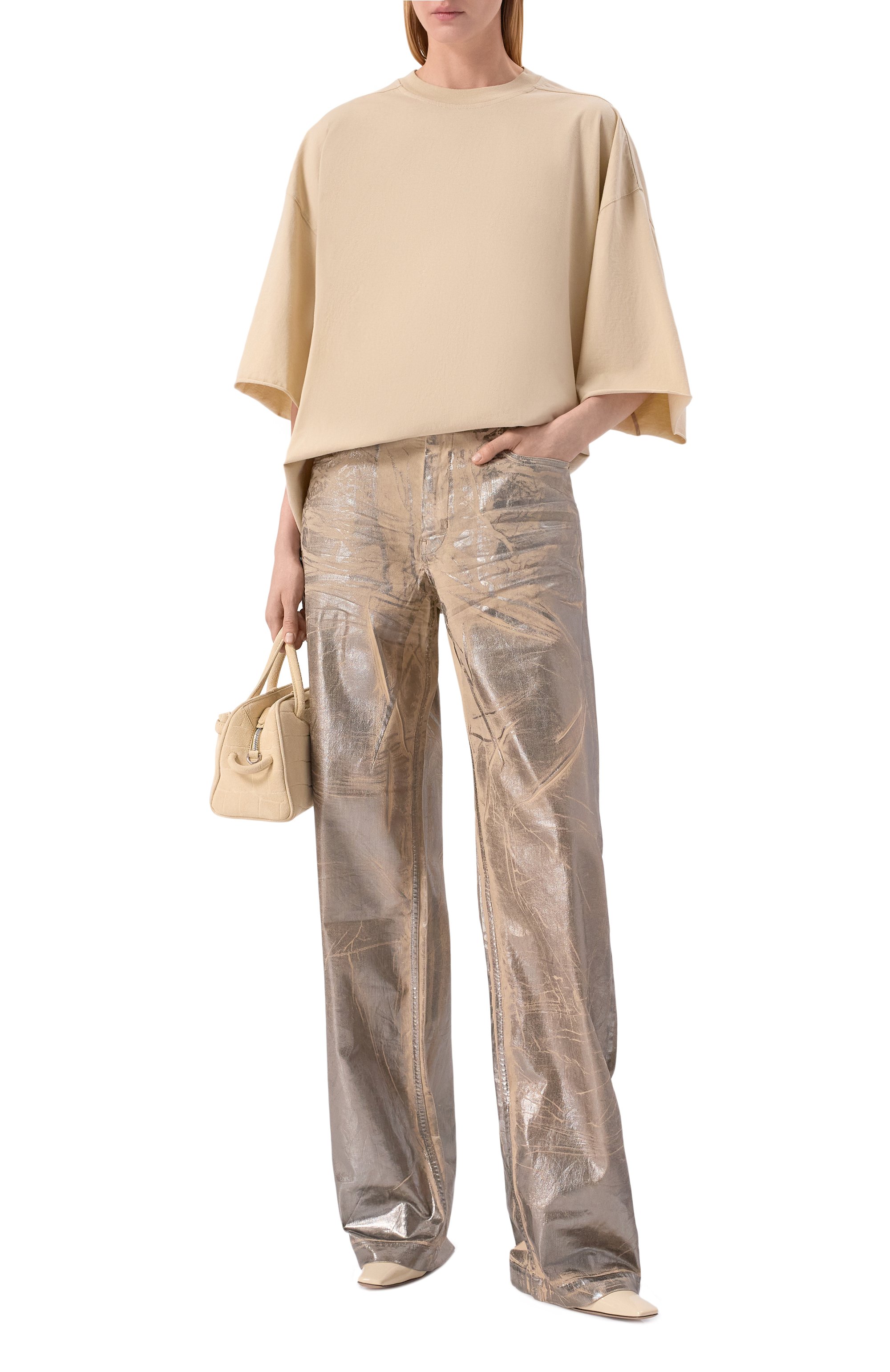 Хлопковая футболка RICK OWENS, арт. RP01F6204/JA, фото 2