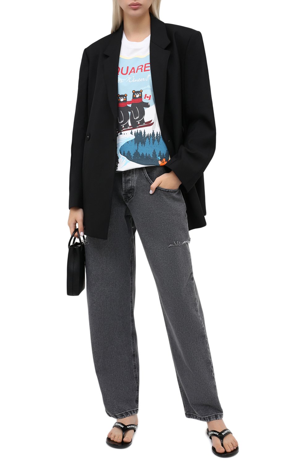Хлопковая футболка DSQUARED2, арт. S75GD0107/S23009, фото 2