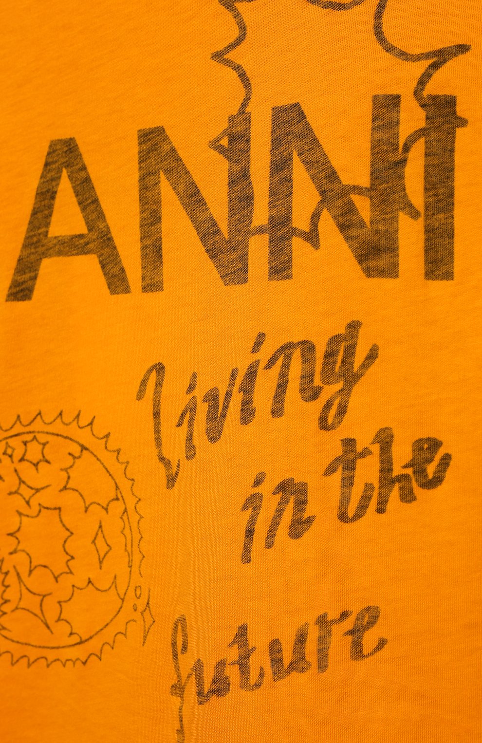 Хлопковый лонгслив GANNI, арт. T3157, фото 5