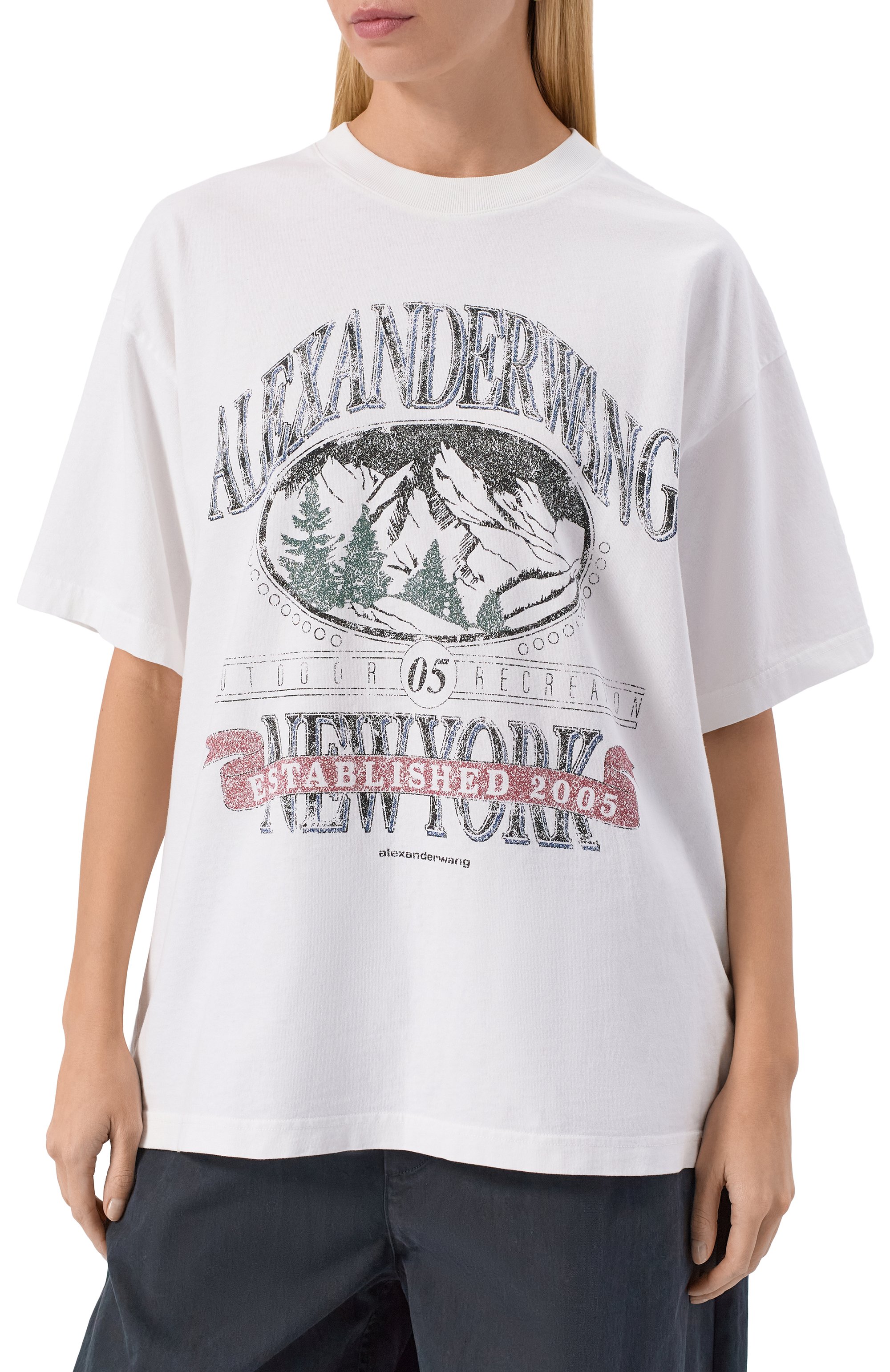 Хлопковая футболка ALEXANDER WANG, арт. UCC4251851, фото 3