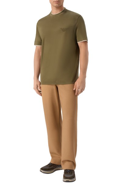Футболка из лиоцелла и хлопка EMPORIO ARMANI, арт. EM006766/AF10017, фото 2