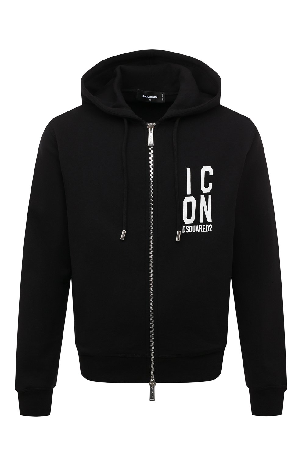 Хлопковая толстовка DSQUARED2 черного цвета по цене 65450 руб., арт. S79HG0012/S25516, фото 1 Хлопковая толстовка DSQUARED2, арт. S79HG0012/S25516, фото 1