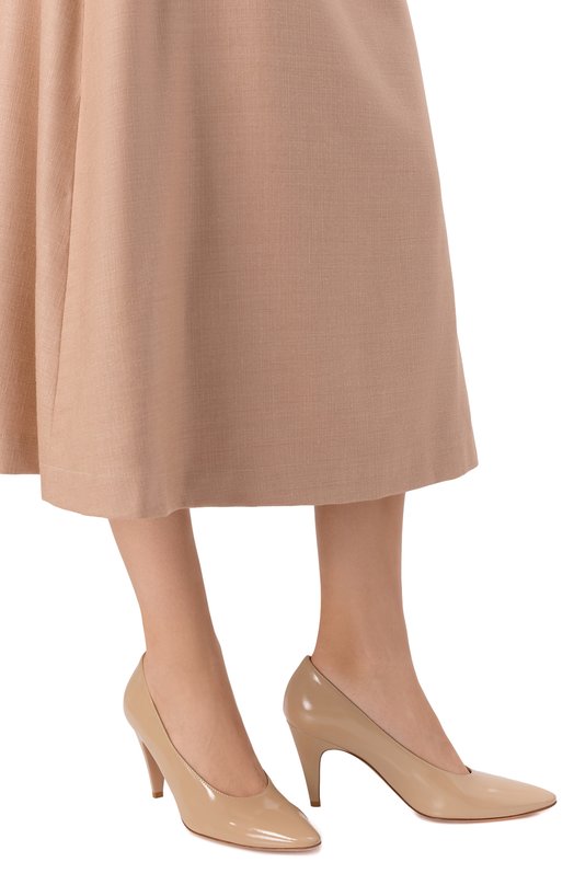 Кожаные туфли Amelia 85 Gianvito Rossi G22325.85RIC.NUISAND Бежевый  G22325.85RIC.NUISAND Фото 2
