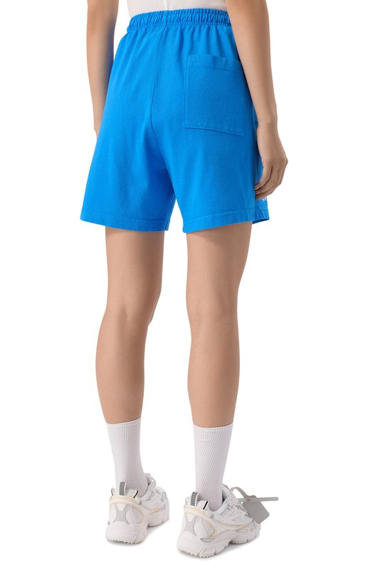 Хлопковые шорты Sporty and Rich SH039615637BL116 Синий  SH039615637BL116 Фото 4