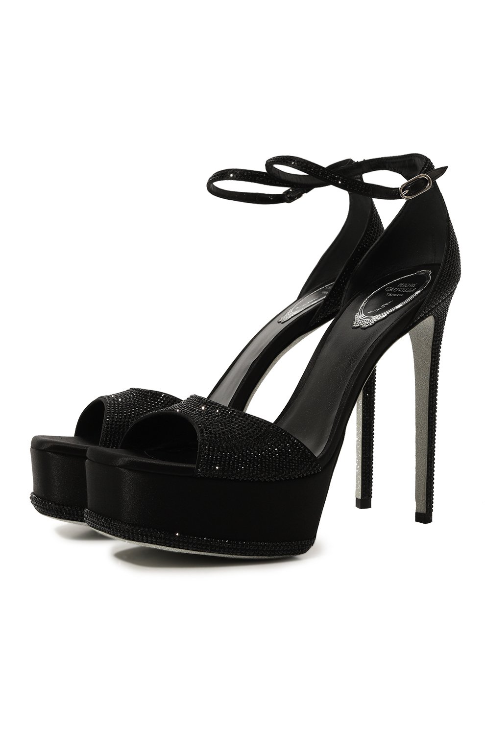 Текстильные босоножки anastasia 130 RENE CAOVILLA, арт. C11588-130/R001, фото 1