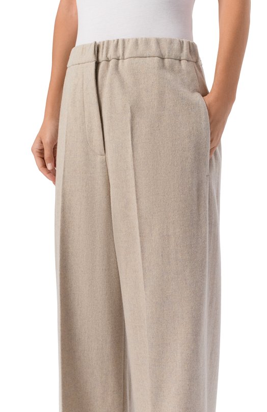 Шерстяные брюки Jil Sander J40KA0275/J40182 Бежевый  J40KA0275/J40182 Фото 5