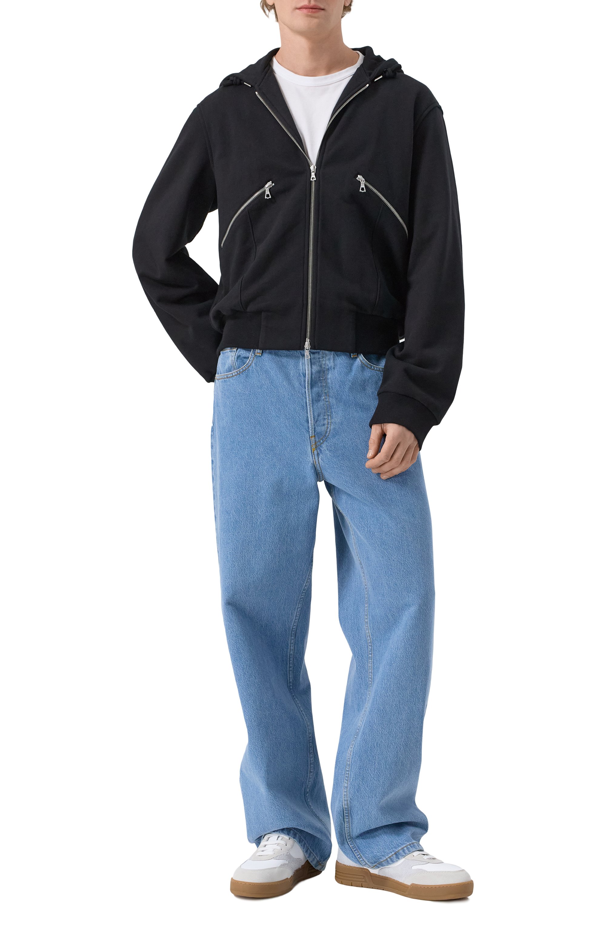 Кожаные кеды MOSCHINO, арт. 15204/GFD, фото 2