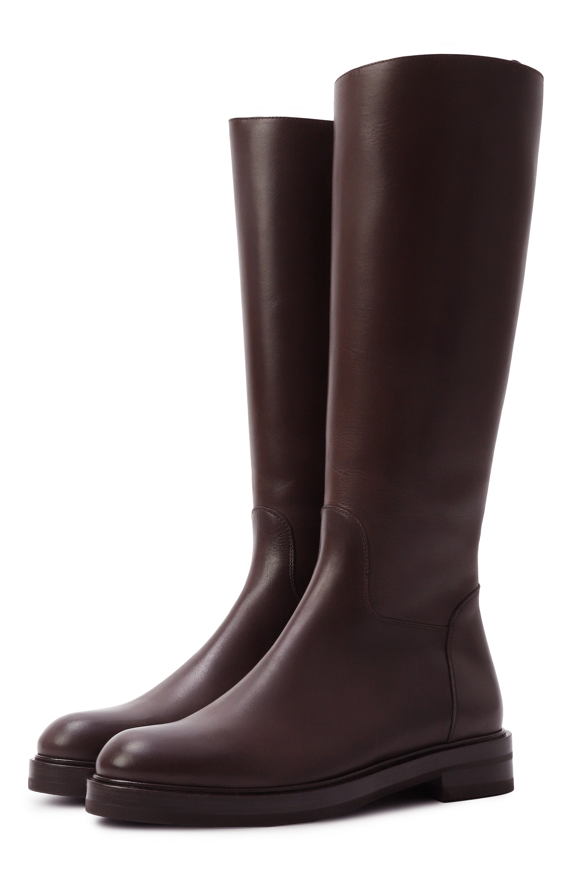 Кожаные сапоги KITON, арт. D56806N0102410, фото 1