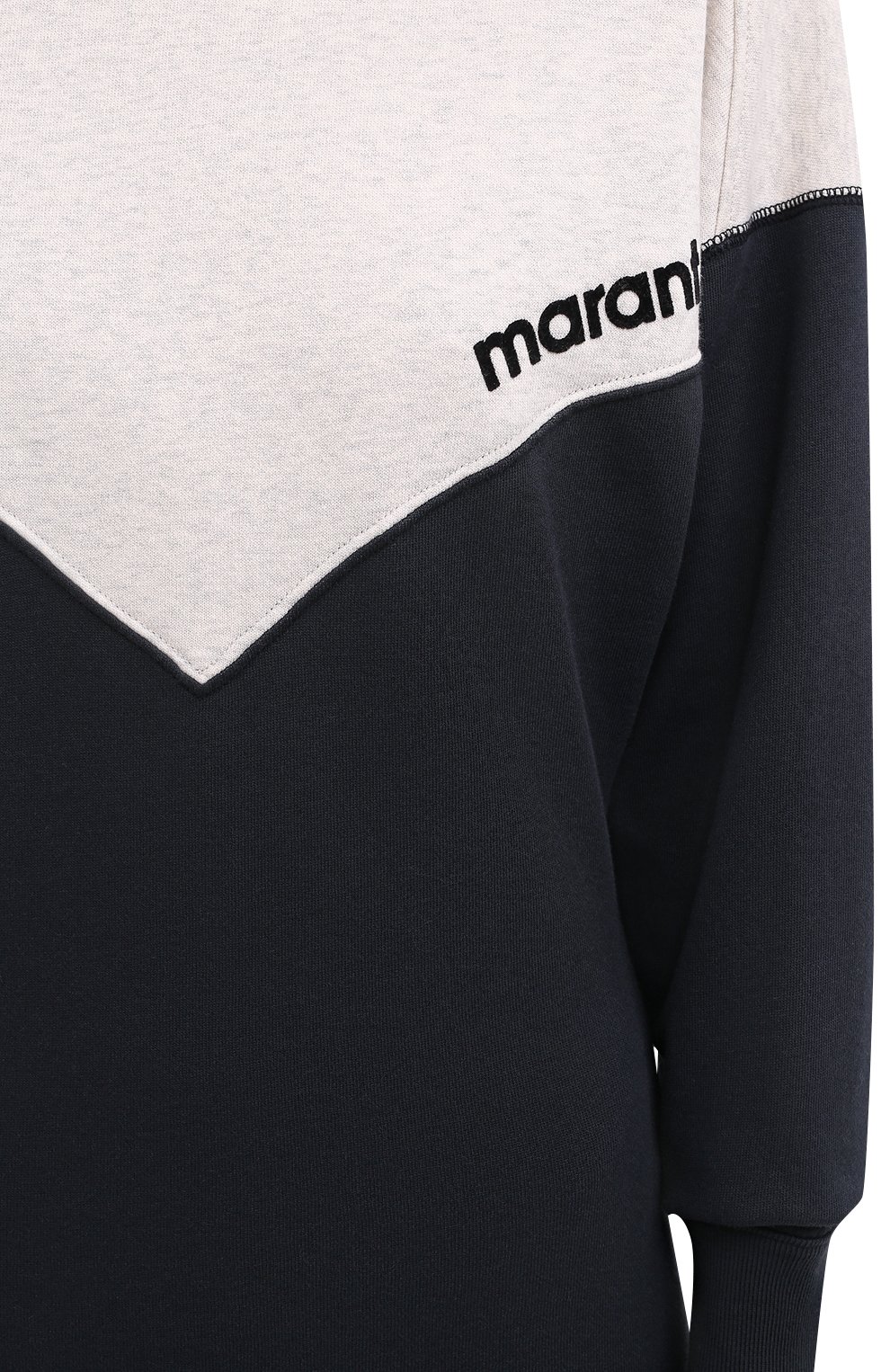 Хлопковое платье ISABEL MARANT ETOILE темно-серого цвета по цене 37250 руб., арт. R01792-20A066E/HEL0YAE, фото 5 Хлопковое платье ISABEL MARANT ETOILE, арт. R01792-20A066E/HEL0YAE, фото 5