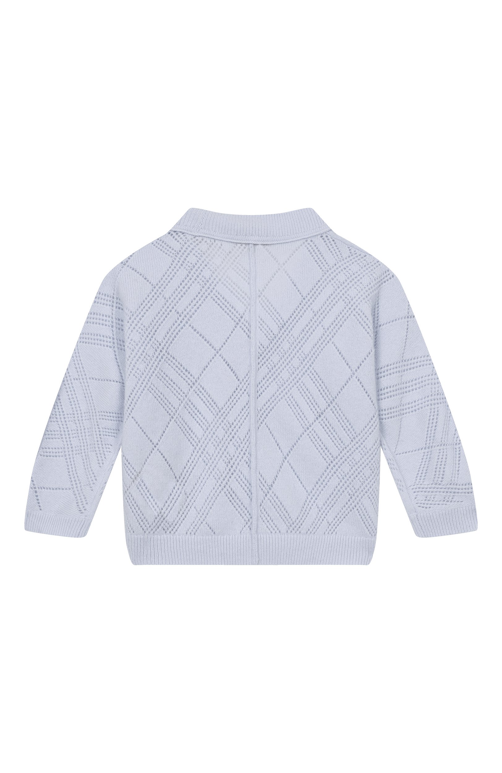 Комплект из кардигана и брюк BURBERRY голубого цвета по цене 75350 руб., арт. 8127224, фото 3 Комплект из кардигана и брюк BURBERRY, арт. 8127224, фото 3