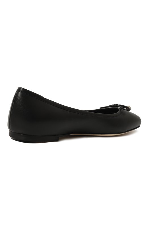 Кожаные балетки Elme Jimmy Choo ELME FLAT/NAP Чёрный  ELME FLAT/NAP Фото 5