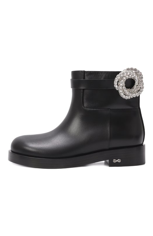 Кожаные ботинки Galaxy Mach & Mach PF24-S0751-40-CLF-BLK Чёрный  PF24-S0751-40-CLF-BLK Фото 4