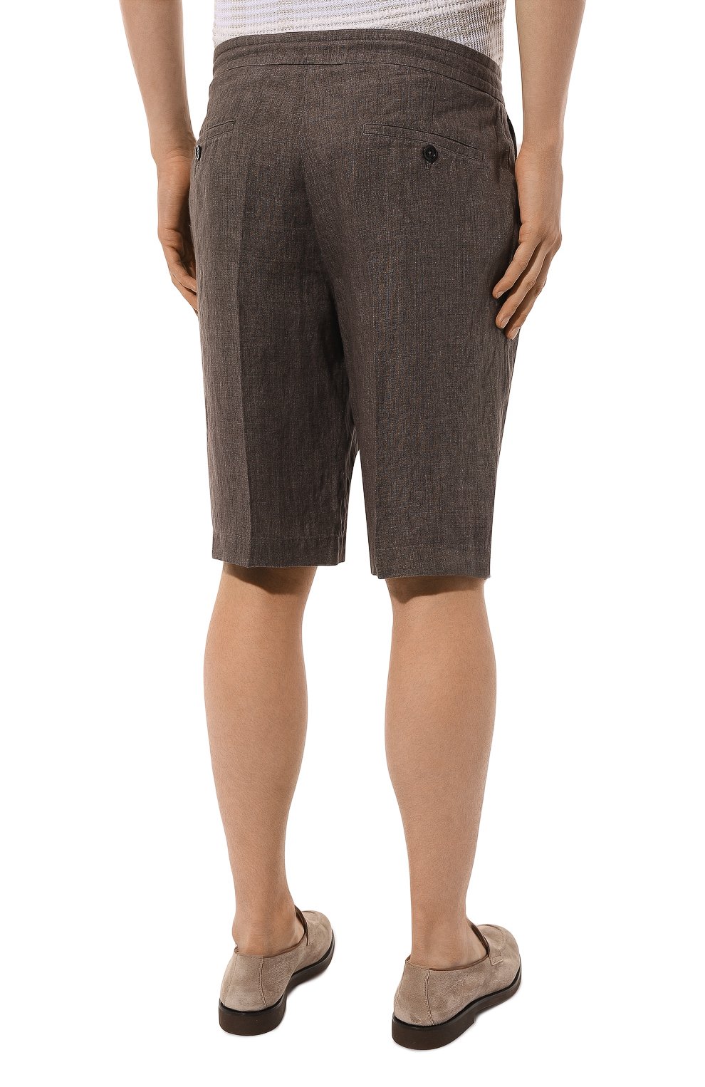 Льняные шорты ZEGNA, арт. UDI32A7/TB11, фото 4