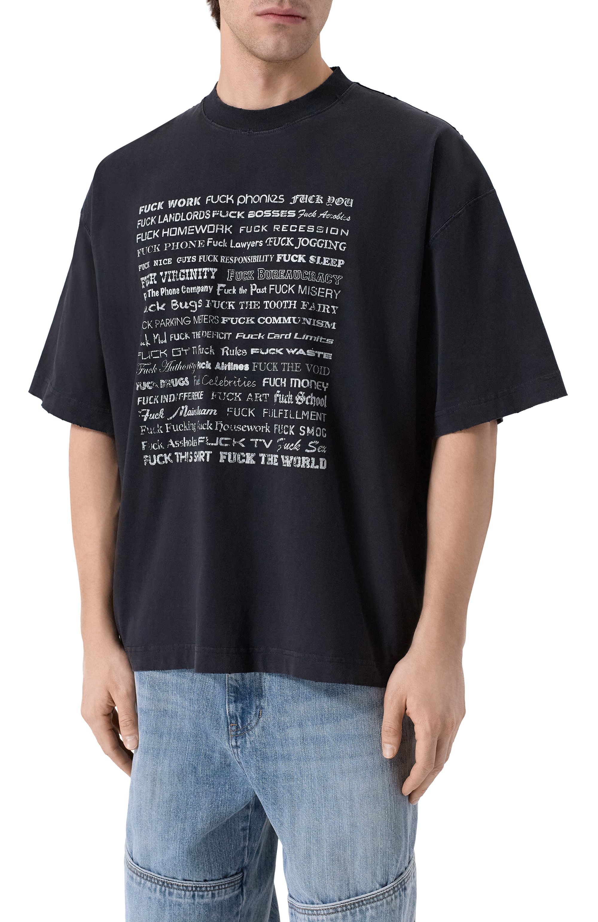 Хлопковая футболка VETEMENTS, арт. ME76TR212BX/1200 LIGHT JERSEY, фото 3