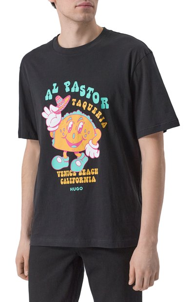 Хлопковая футболка HUGO BLUE, арт. 50532123, фото 3