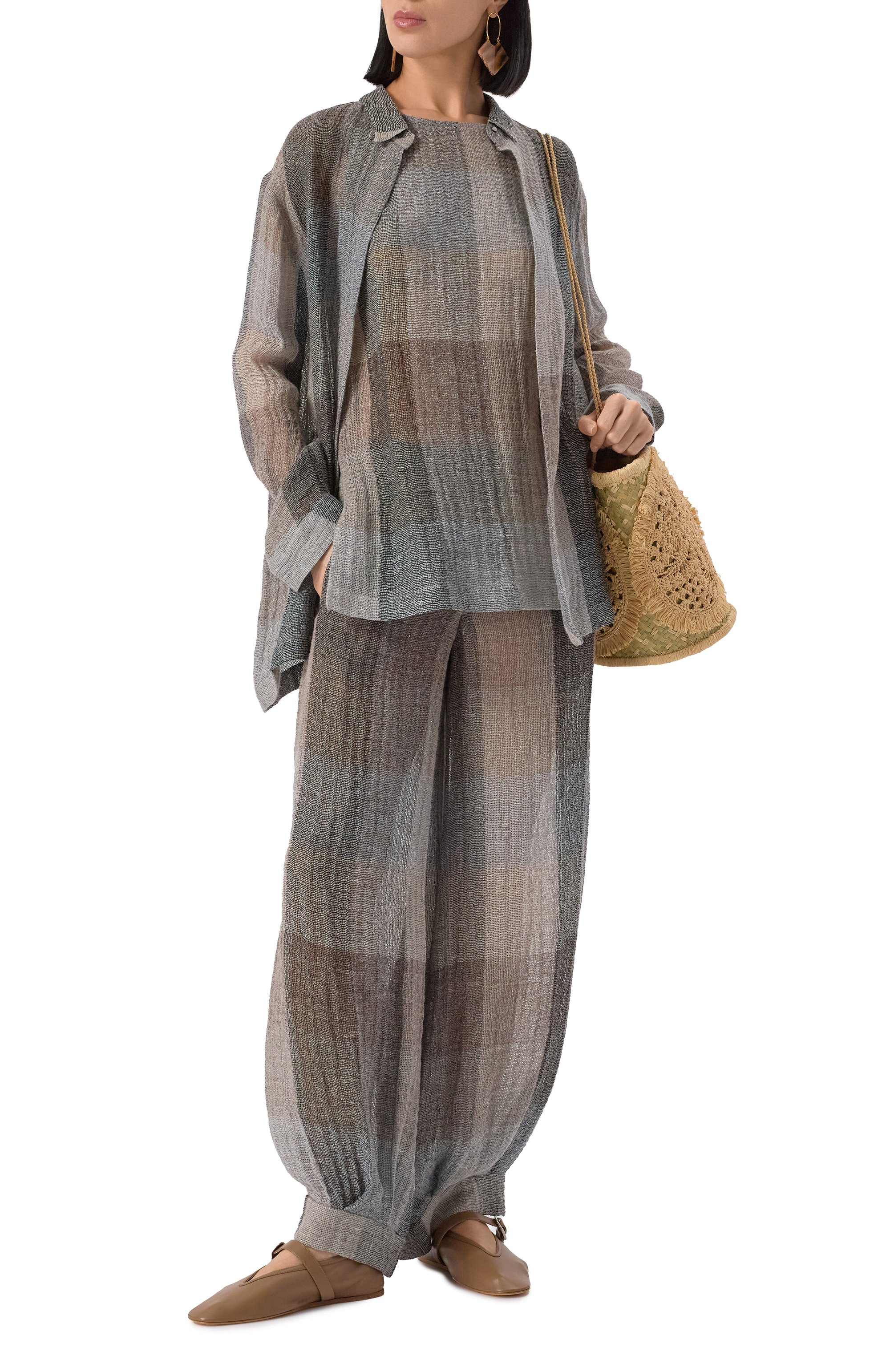 Льняные брюки GIORGIO ARMANI, арт. GW000642/TE13792, фото 2