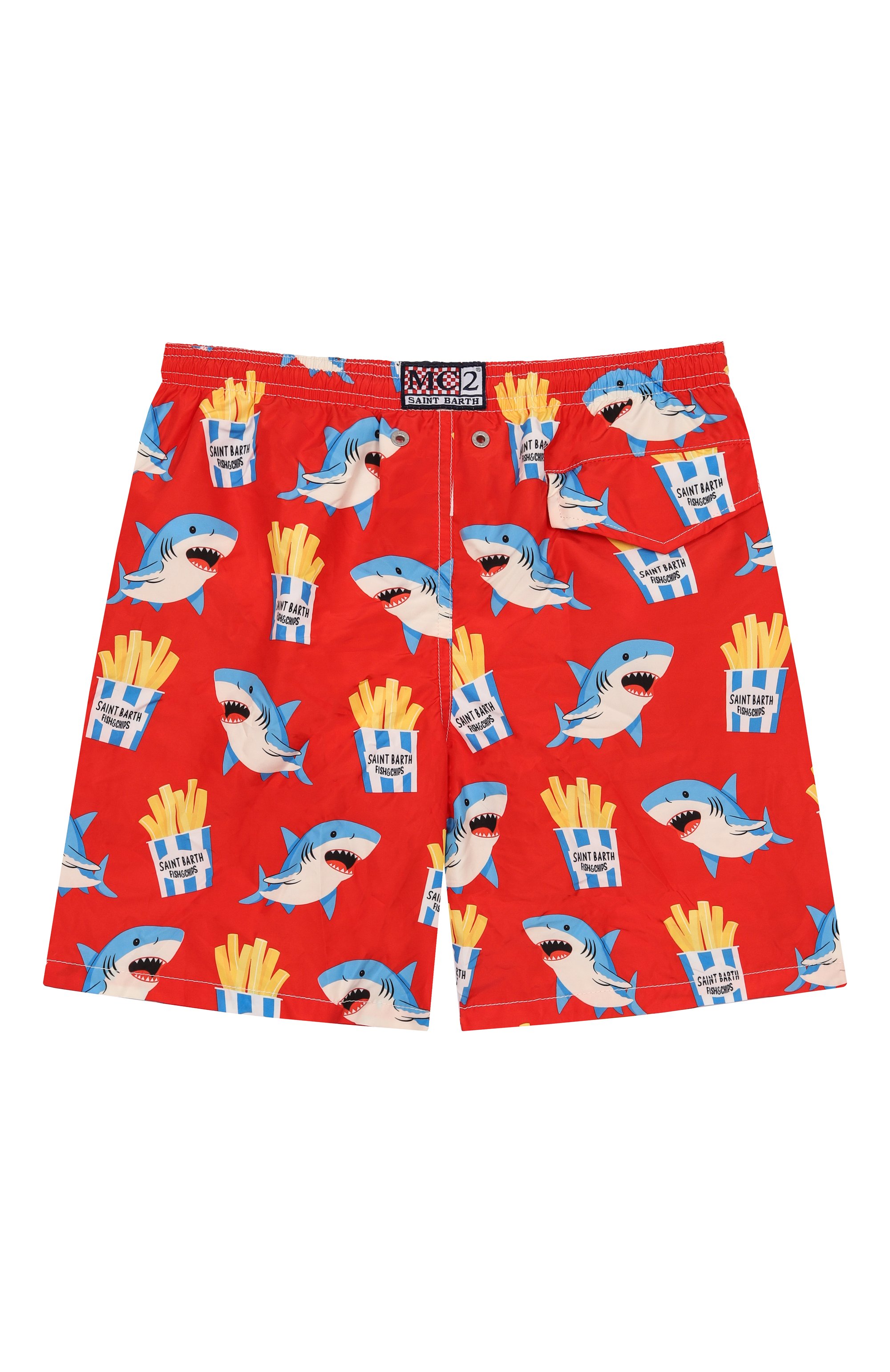 Плавки-шорты MC2 SAINT BARTH красного цвета по цене 9950 руб., арт. JEAN LIGHTING/01135H, фото 2 Плавки-шорты MC2 SAINT BARTH, арт. JEAN LIGHTING/01135H, фото 2