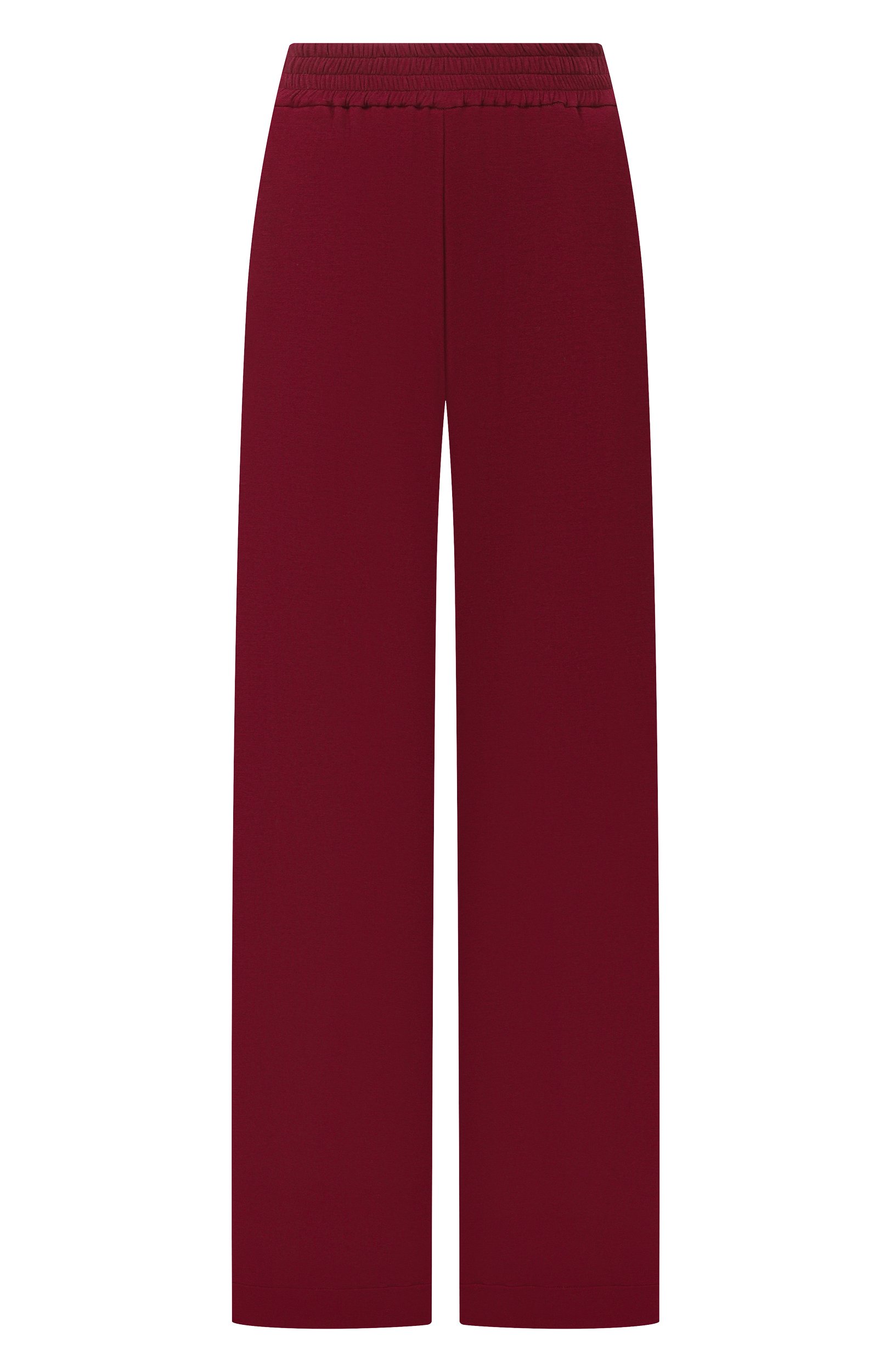 Брюки из вискозы ERMANNO SCERVINO бордового цвета по цене 62200 руб., арт. D494P605VQL, фото 1 Брюки из вискозы ERMANNO SCERVINO, арт. D494P605VQL, фото 1