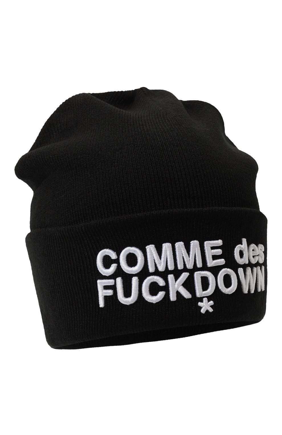 Шапка COMME DES FUCKDOWN черного цвета по цене 5275 руб., арт. CDFA700, фото 1 Шапка COMME DES FUCKDOWN, арт. CDFA700, фото 1