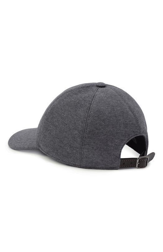 Хлопковая бейсболка Brunello Cucinelli MCAP90096 Серый  MCAP90096 Фото 3