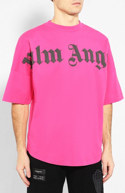 Хлопковая футболка PALM ANGELS, арт. PMAA002R204130012810, фото 3