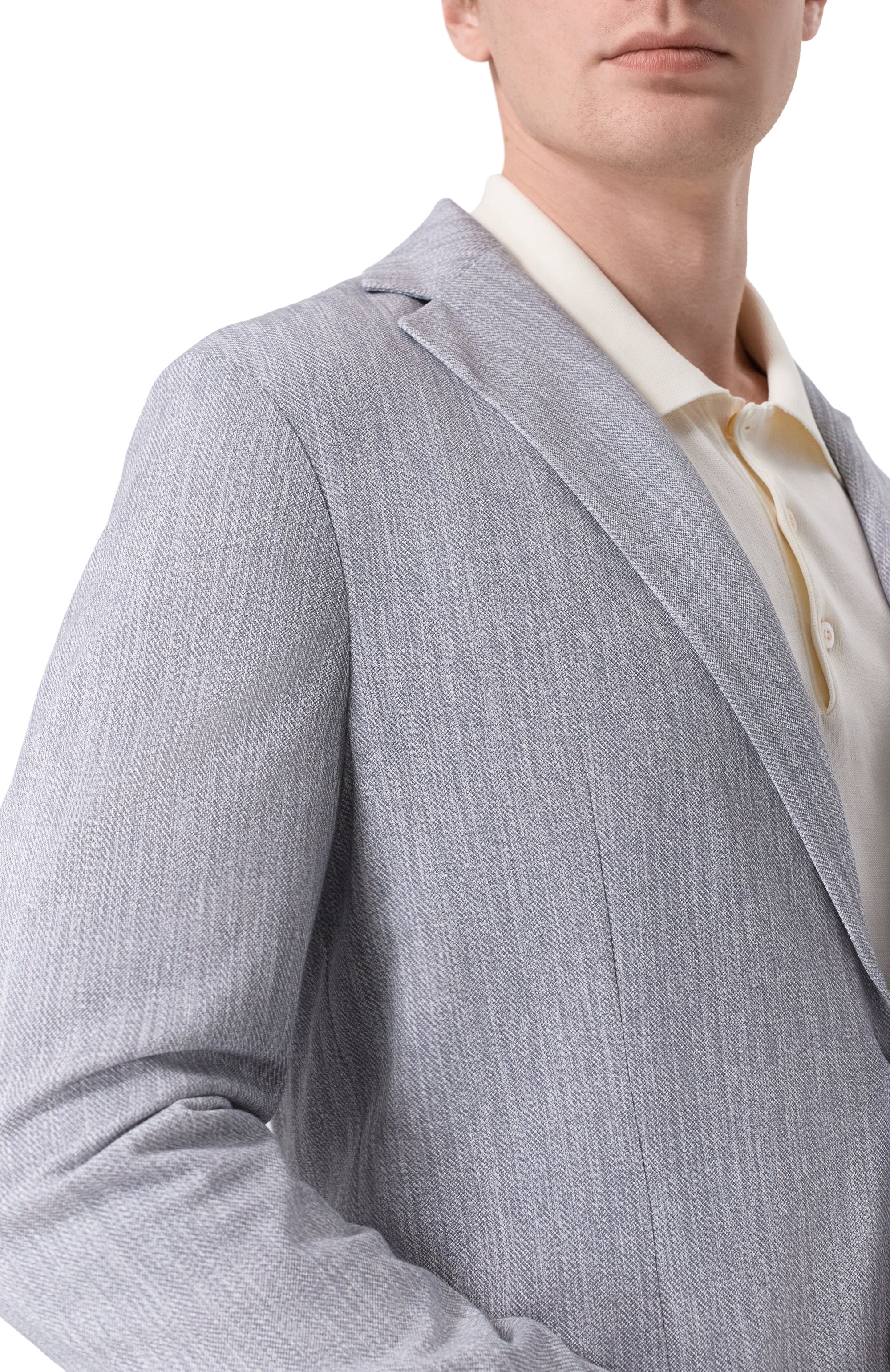 Хлопковый пиджак CIRCOLO 1901 серого цвета по цене 69100 руб., арт. CN5256, фото 5 Хлопковый пиджак CIRCOLO 1901, арт. CN5256, фото 5