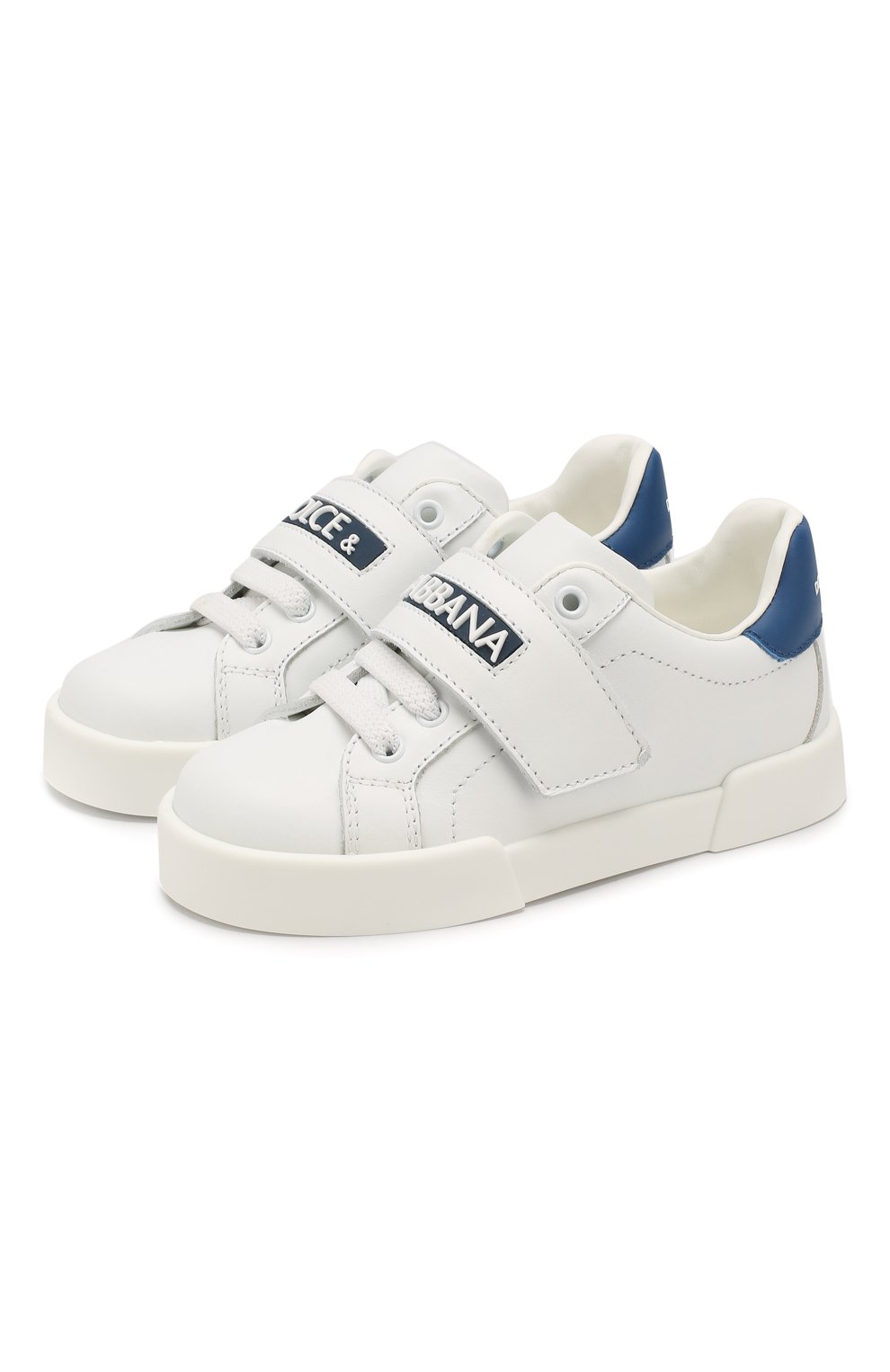 Кожаные кеды DOLCE & GABBANA, арт. DA0730/A3444/24-28, фото 1