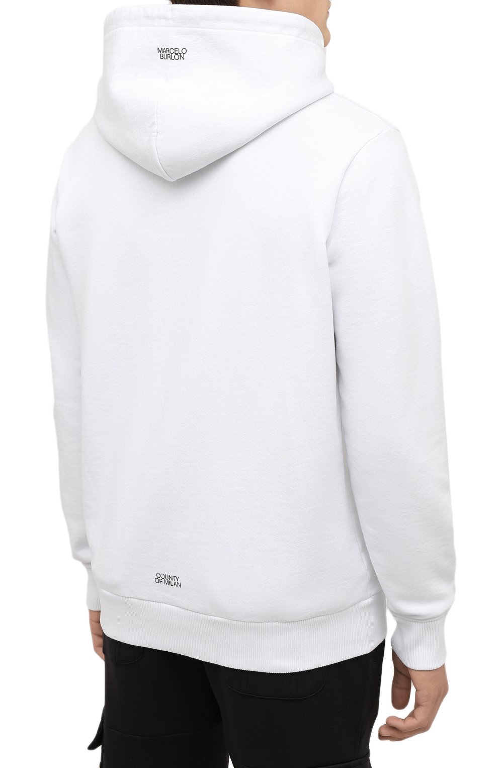 Хлопковое худи MARCELO BURLON, арт. CMBB007F21FLE006, фото 4