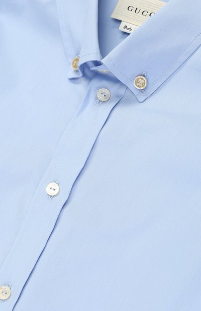Хлопковая рубашка с воротником button down GUCCI, арт. 430284/XB365, фото 3
