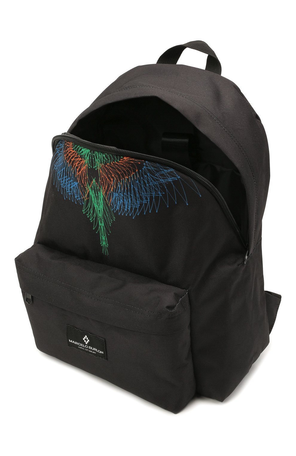 Рюкзак MARCELO BURLON KIDS OF MILAN черного цвета по цене 13950 руб., арт. 21E/B/MB/9510/9000, фото 3 Рюкзак MARCELO BURLON KIDS OF MILAN, арт. 21E/B/MB/9510/9000, фото 3