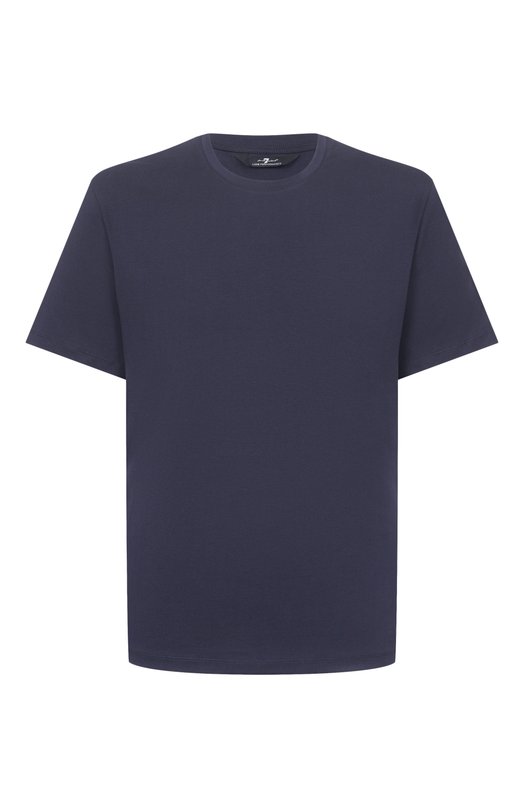 Хлопковая футболка 7 For All Mankind 7MR01237-NVY Синий 7MR01237-NVY