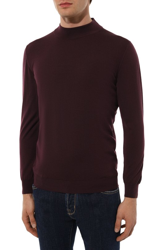 Шерстяная водолазка Svevo Бордовый, фото 3