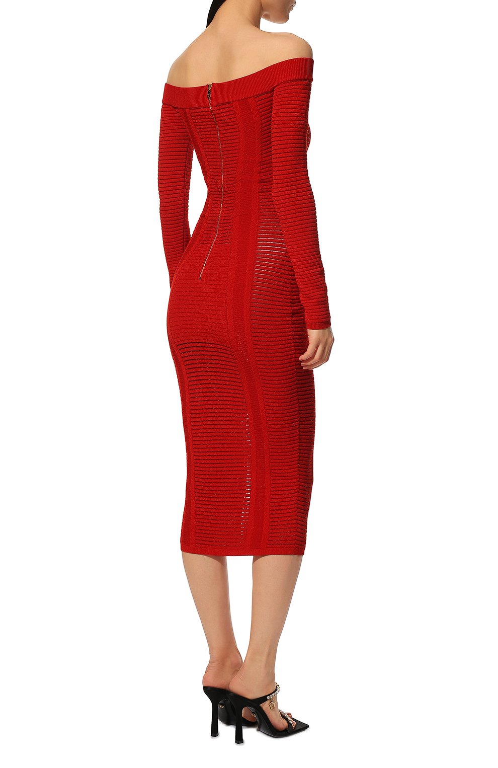 Платье из вискозы BALMAIN, арт. XF0RL113/KB60, фото 4