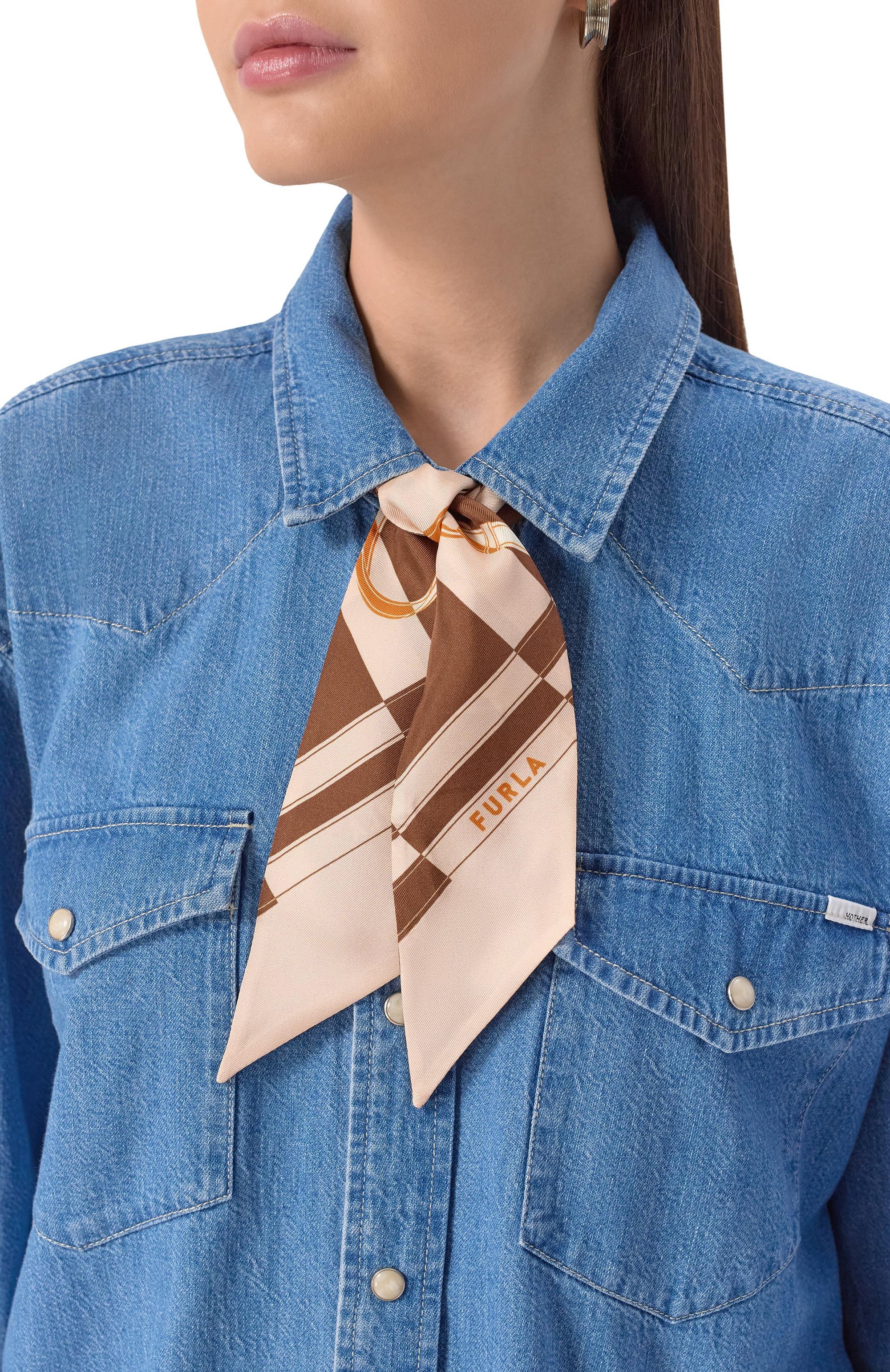 Шелковый шарф-твилли FURLA, арт. WT00022/BX4081, фото 2