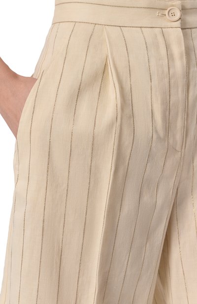 Шорты изо льна и хлопка HERNO, арт. PT000125D/17136, фото 5