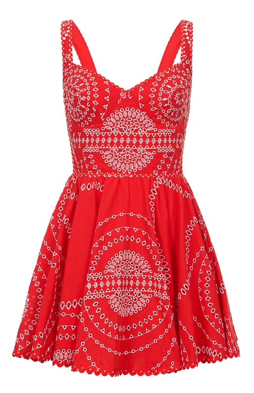 Платье из хлопка и льна Charo Ruiz Ibiza 254603 Красный 254603