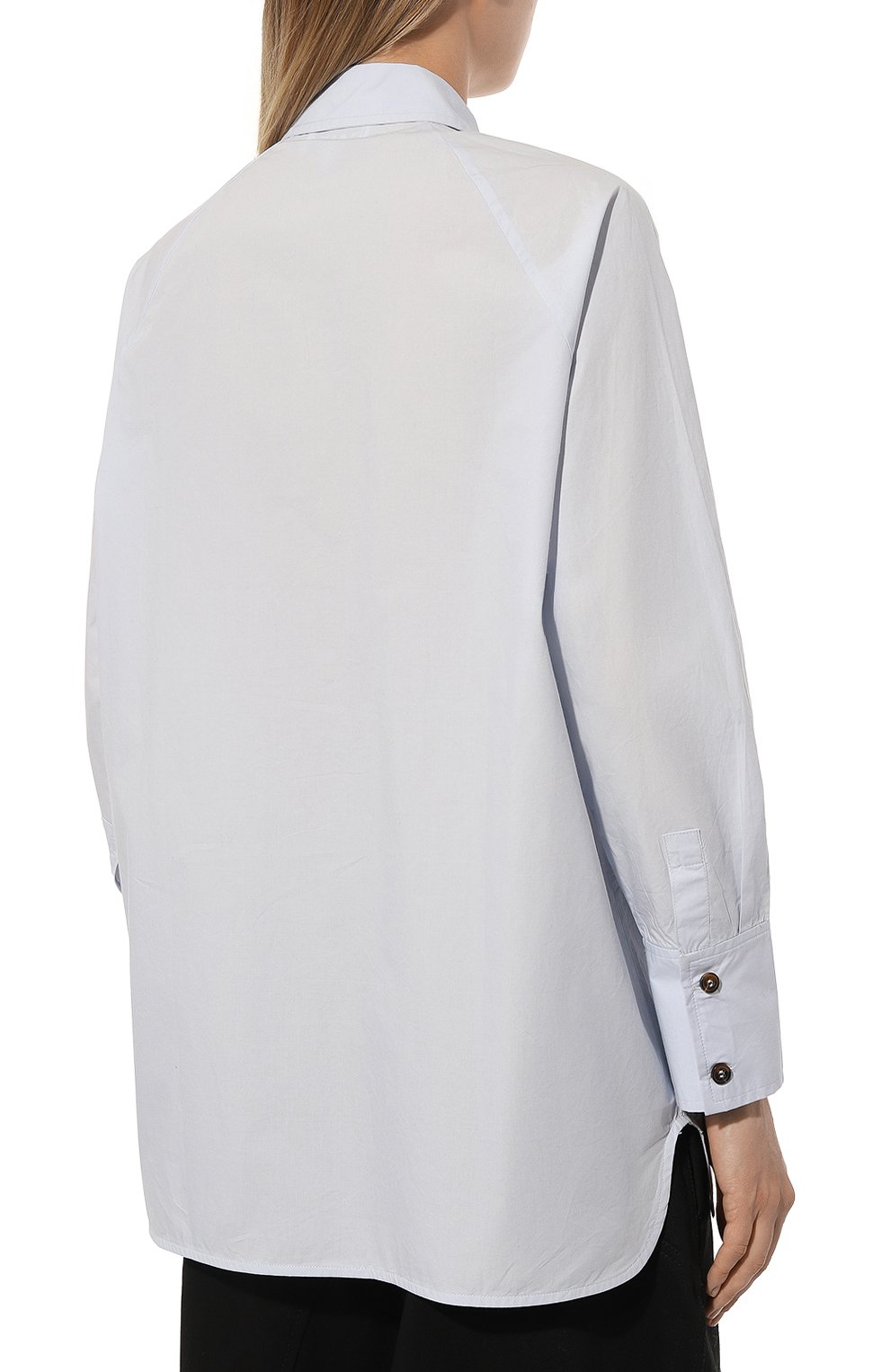 Хлопковая рубашка GANNI, арт. F9071, фото 4