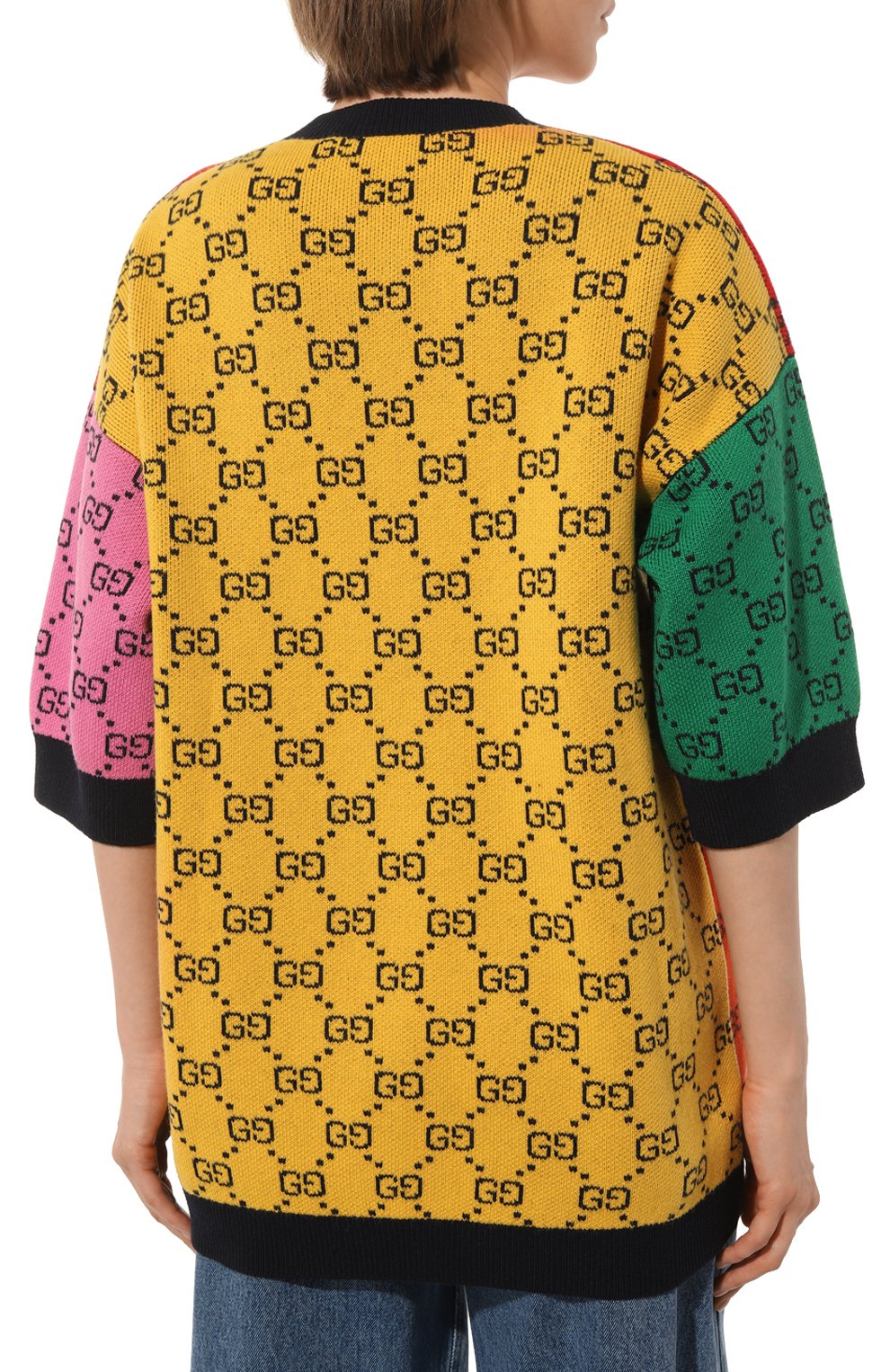 Пуловер из шерсти и хлопка GUCCI, арт. 662038 XKBYA, фото 4