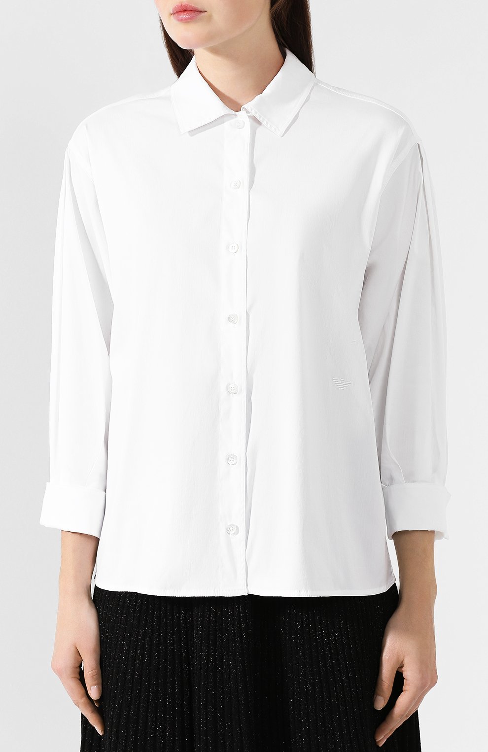 Хлопковая рубашка EMPORIO ARMANI белого цвета по цене 38300 руб., арт. 6G2C62/2N2IZ, фото 3 Хлопковая рубашка EMPORIO ARMANI, арт. 6G2C62/2N2IZ, фото 3