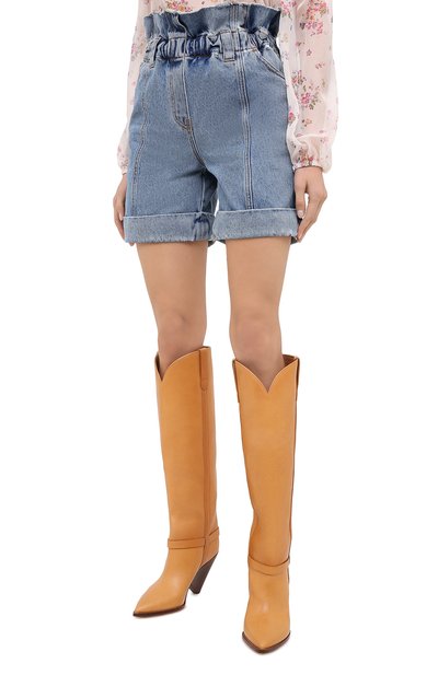 Джинсовые шорты PHILOSOPHY DI LORENZO SERAFINI голубого цвета по цене 35950 руб., арт. J0309/5730, фото 3 Джинсовые шорты PHILOSOPHY DI LORENZO SERAFINI, арт. J0309/5730, фото 3