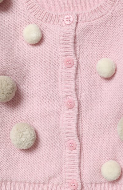 Шерстяной кардиган IL GUFO розового цвета по цене 12900 руб., арт. A17GF265EM220/3M-9M, фото 3 Шерстяной кардиган IL GUFO, арт. A17GF265EM220/3M-9M, фото 3