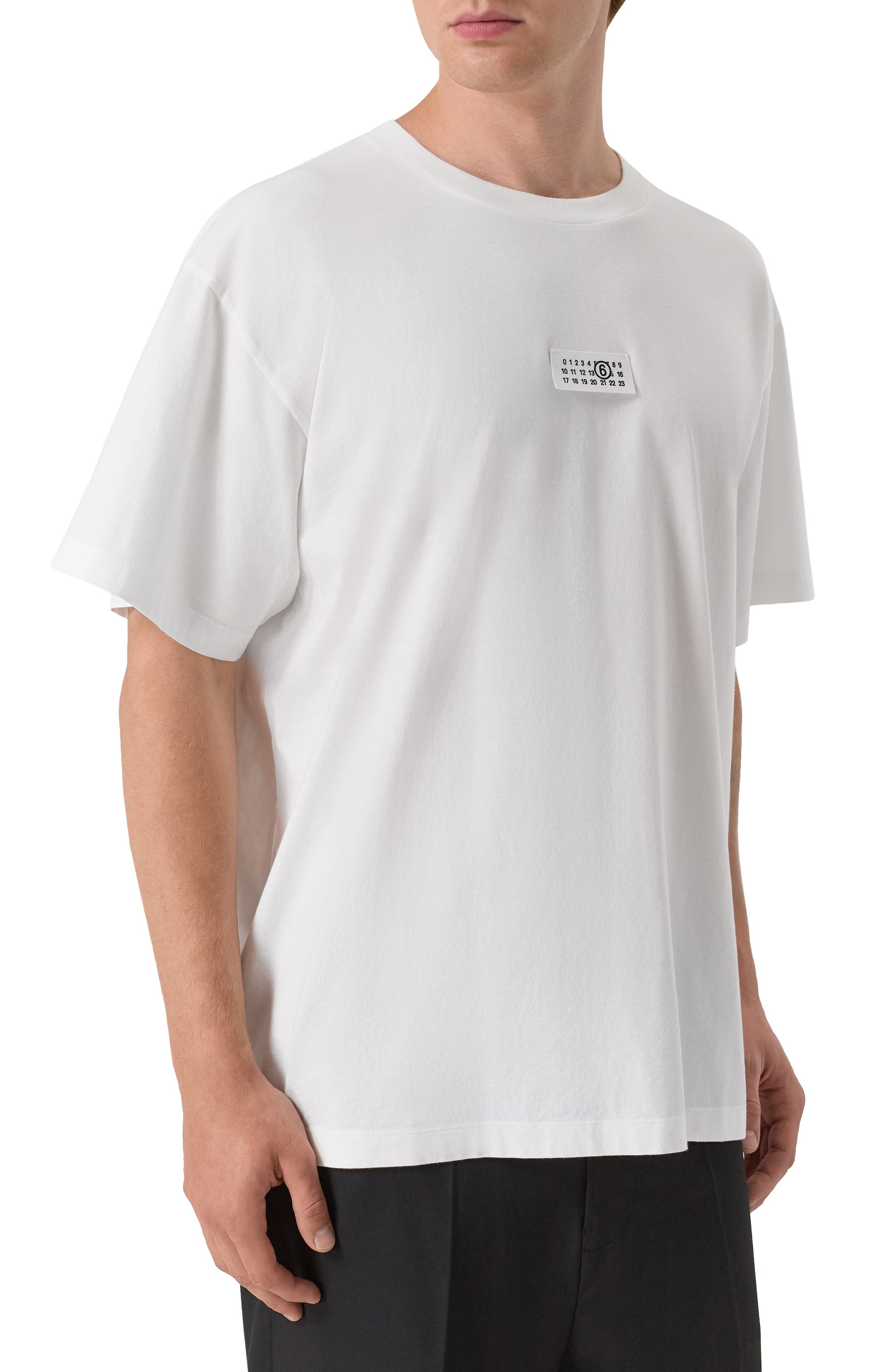 Хлопковая футболка MM6, арт. SH0GC0032/S24312, фото 3