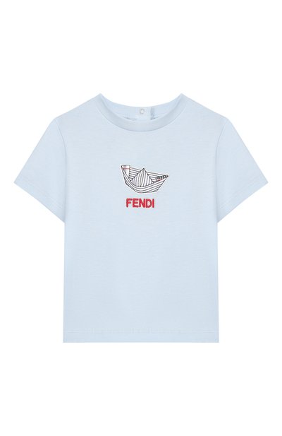 Хлопковая футболка FENDI, арт. BMI286/7AJ